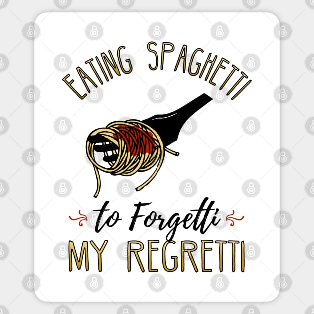 Eating Spaghetti Sticker by KsuAnn